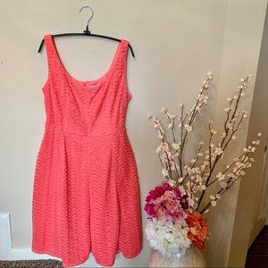 Dillards Carmen Marc Valvo Coral Dress Size 16